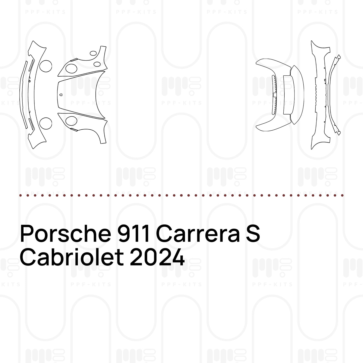 Pre-Cut PPF Porsche 911 Carrera S Cabriolet 2024