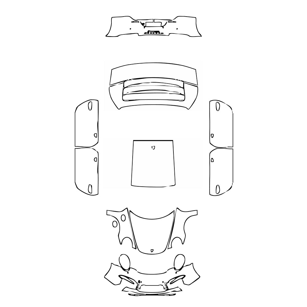 Pre-Cut PPF Porsche 911 Carrera S Coupe 2012 - PPF-Kits