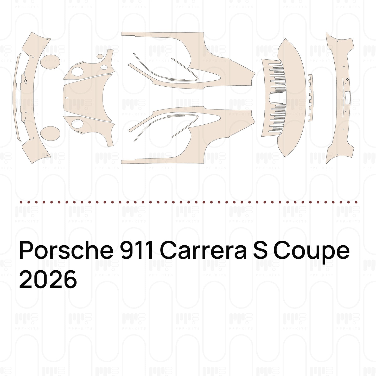 Pre-Cut PPF Porsche 911 Carrera S Coupe 2026