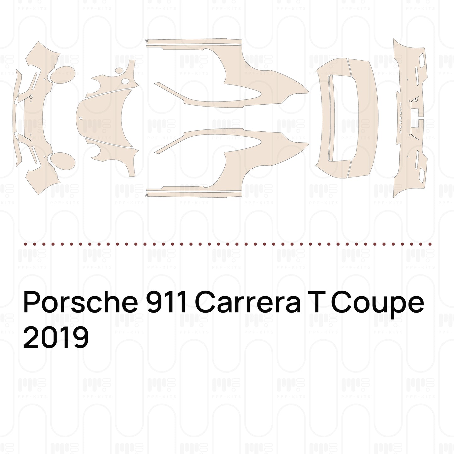 Pre-Cut PPF Porsche 911 Carrera T Coupe 2019