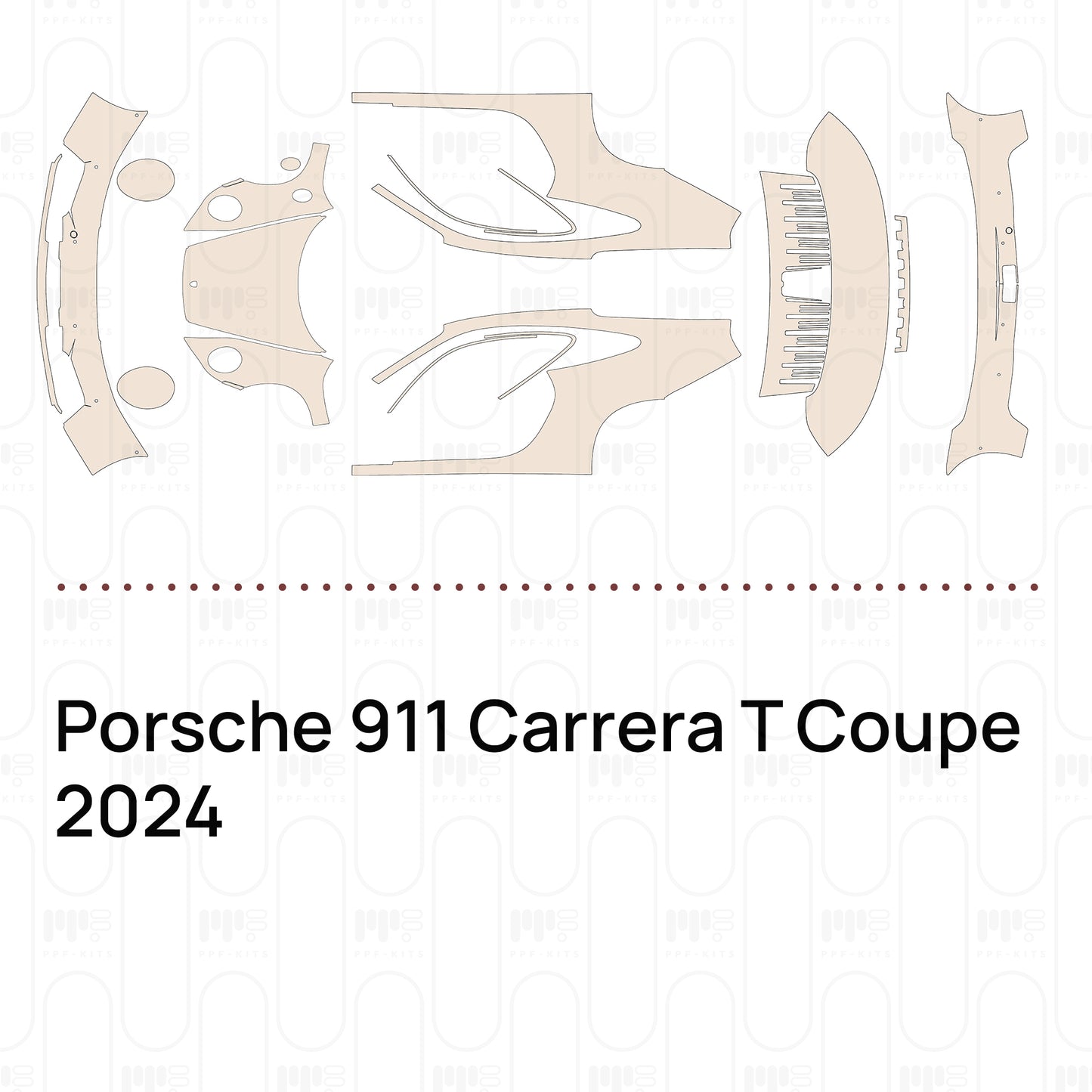 Pre-Cut PPF Porsche 911 Carrera T Coupe 2024