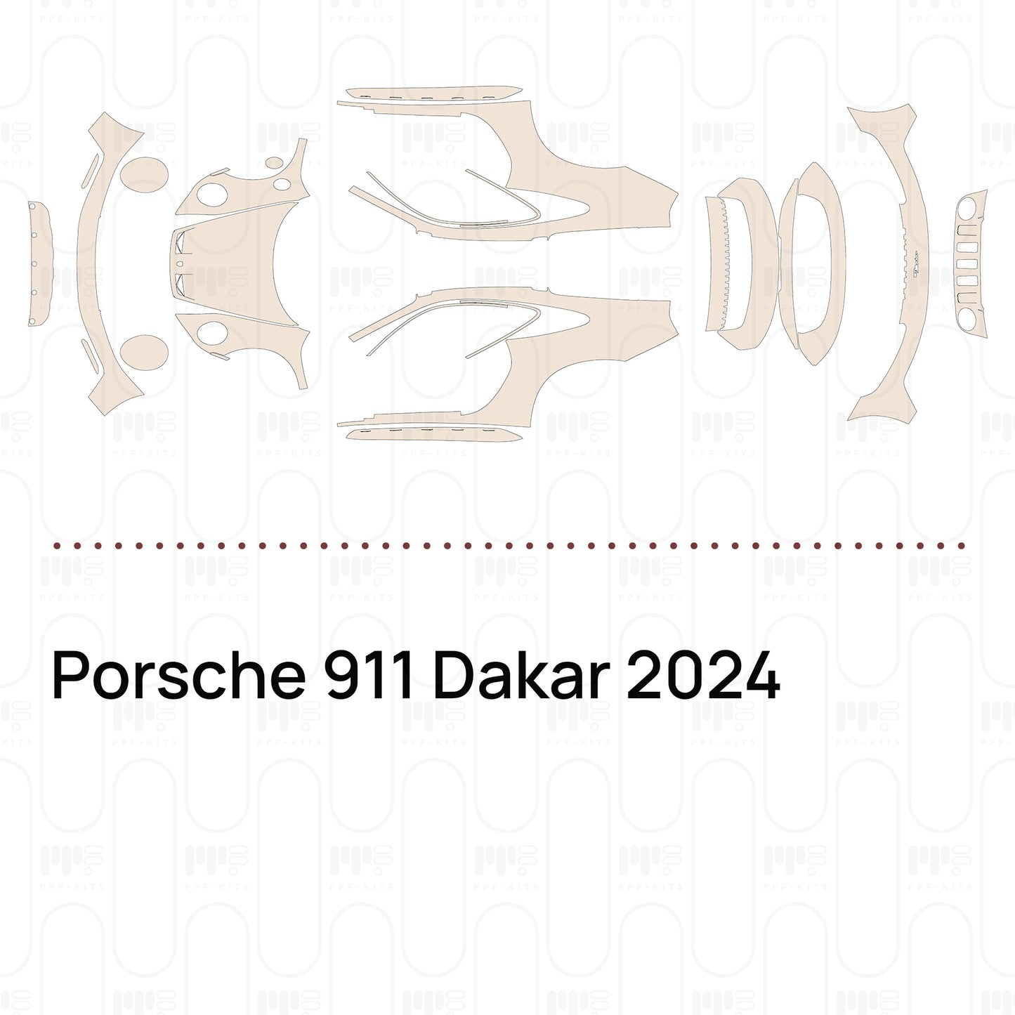 Pre-Cut PPF Porsche 911 Dakar 2024