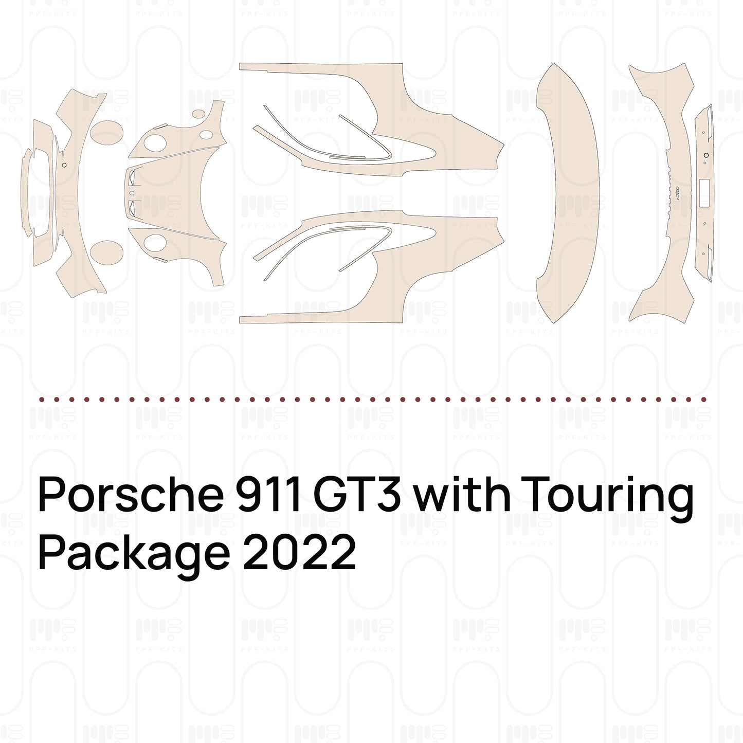 Pre-Cut PPF Porsche 911 GT3 with Touring Package 2022