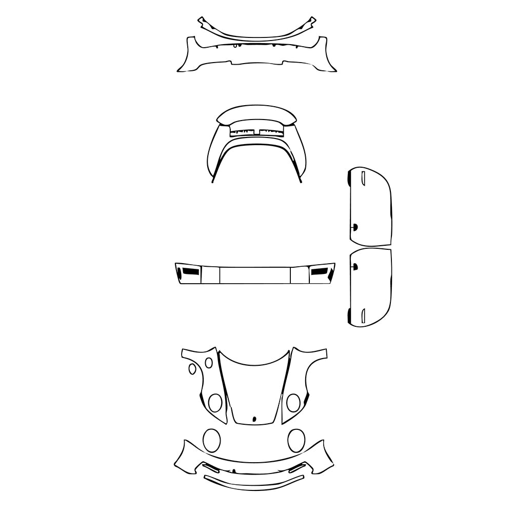 Pre-Cut PPF Porsche 911 Targa 4S 2024 - PPF-Kits