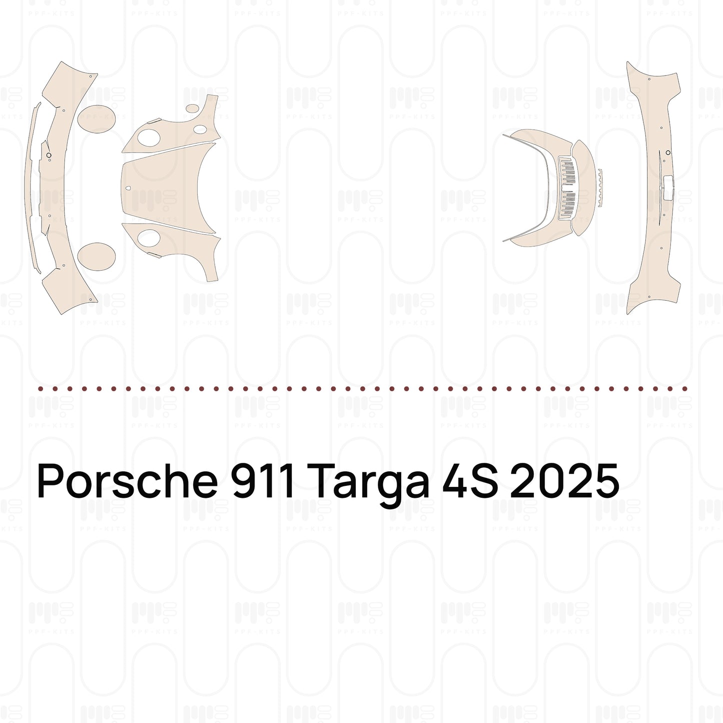 Pre-Cut PPF Porsche 911 Targa 4S 2025