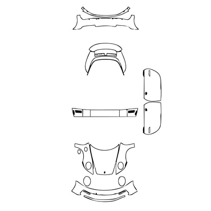 Pre-Cut PPF Porsche 911 Targa 4 2021 - PPF-Kits