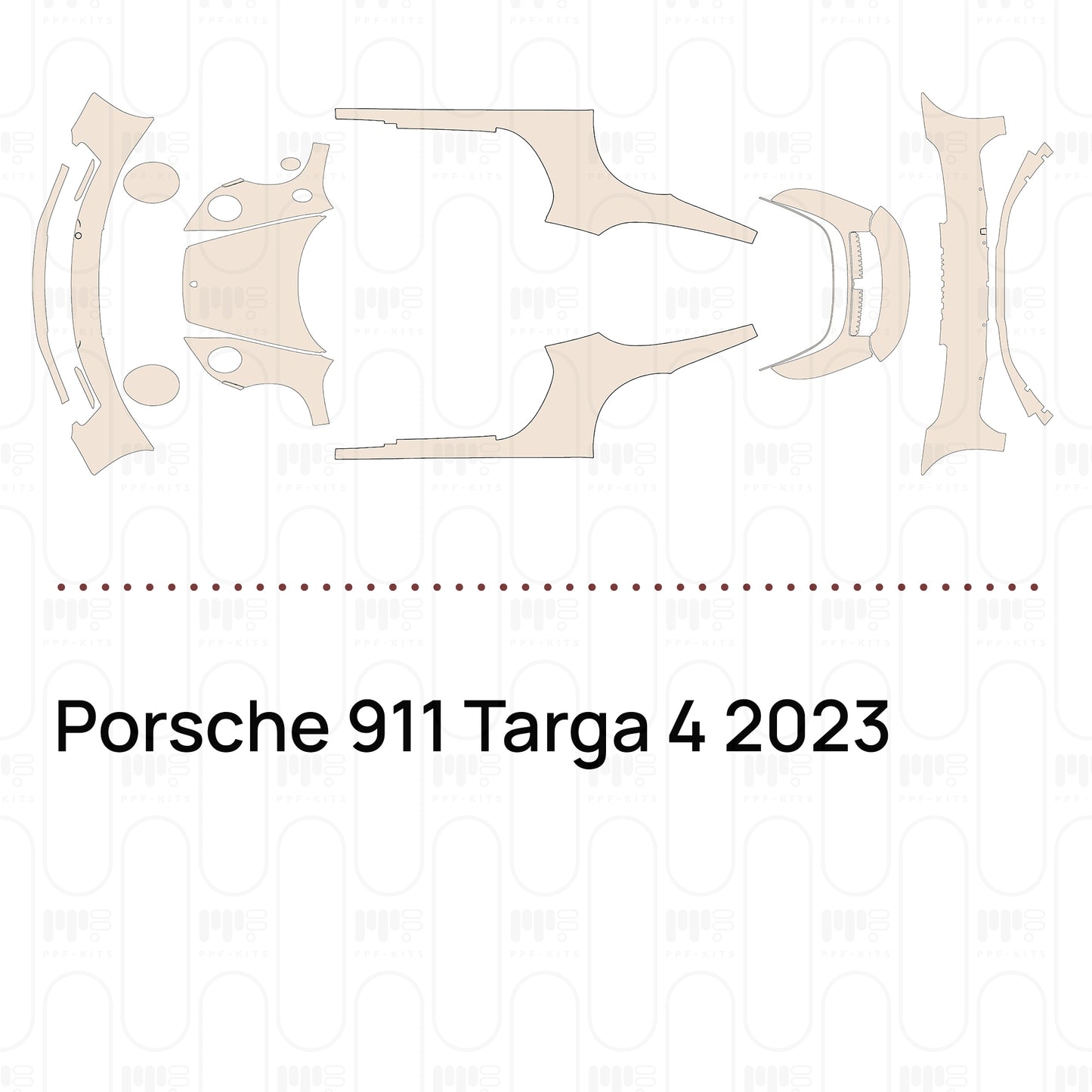 Pre-Cut PPF Porsche 911 Targa 4 2023