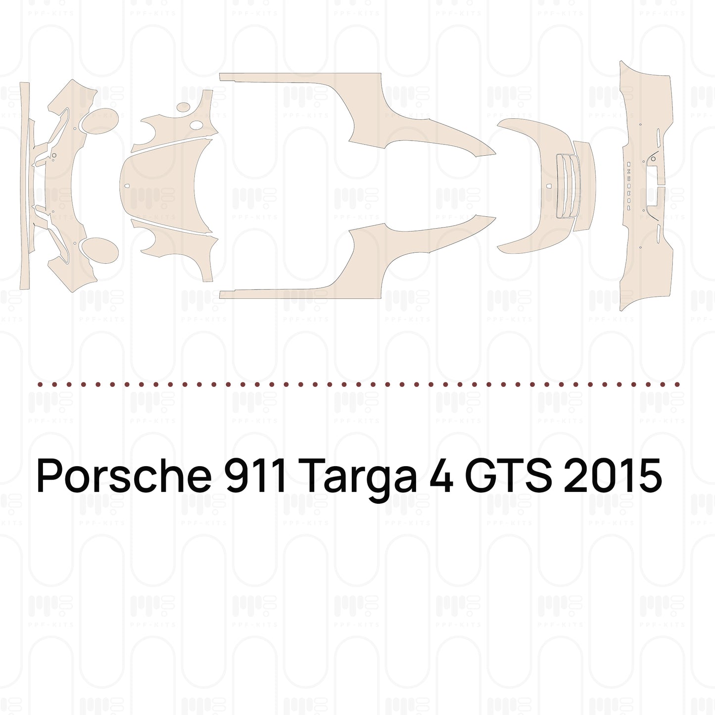 Pre-Cut PPF Porsche 911 Targa 4 GTS 2015