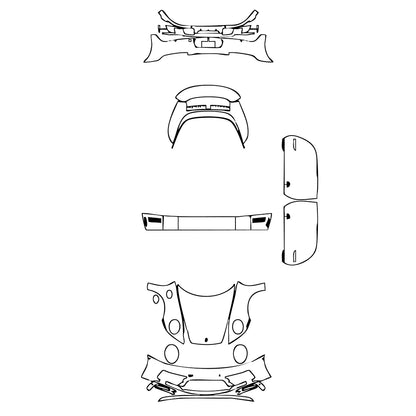 Pre-Cut PPF Porsche 911 Targa 4 GTS 2024 - PPF-Kits