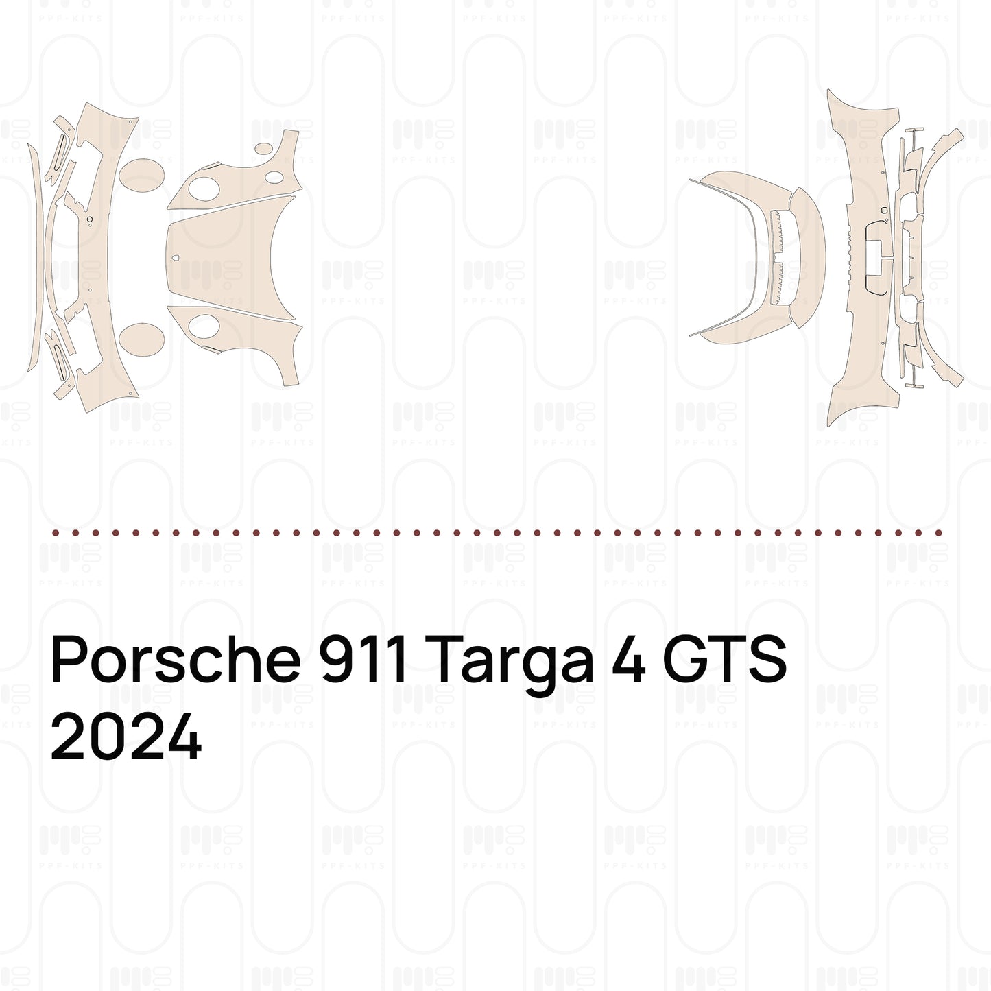 Pre-Cut PPF Porsche 911 Targa 4 GTS 2024