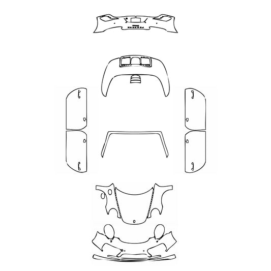 Pre-Cut PPF Porsche 911 Turbo Cabriolet 2016 - PPF-Kits