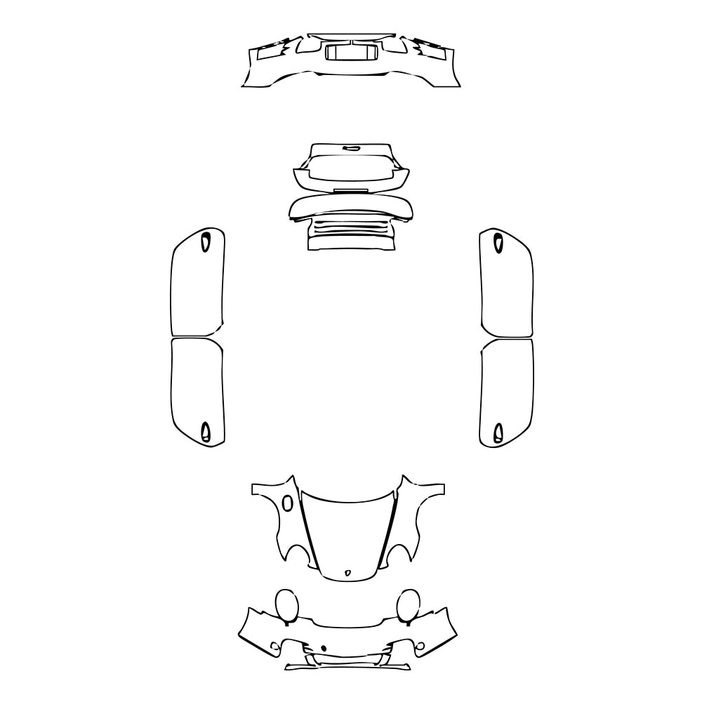 Pre-Cut PPF Porsche 911 Turbo Coupe 2008 - PPF-Kits