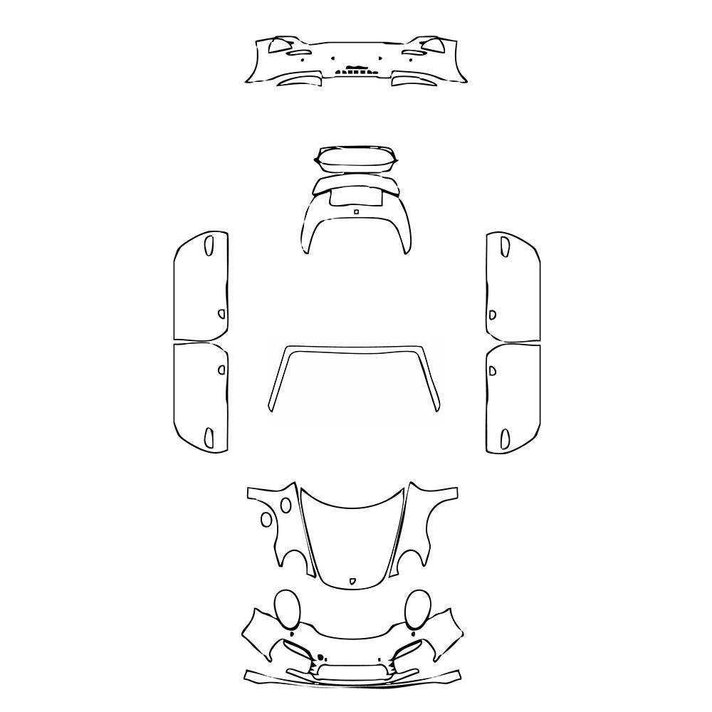 Pre-Cut PPF Porsche 911 Turbo S Cabriolet 2015 - PPF-Kits