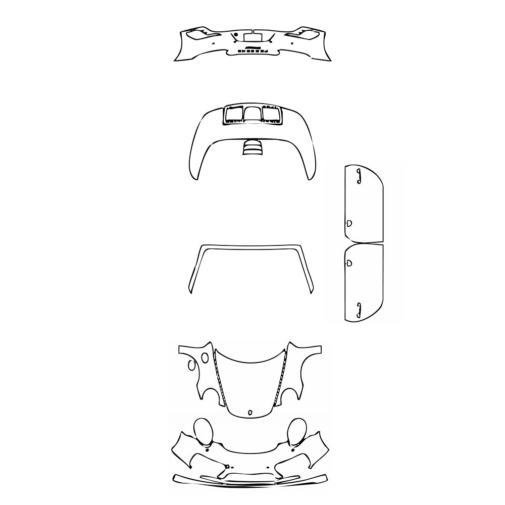 Pre-Cut PPF Porsche 911 Turbo S Cabriolet 2018 - PPF-Kits