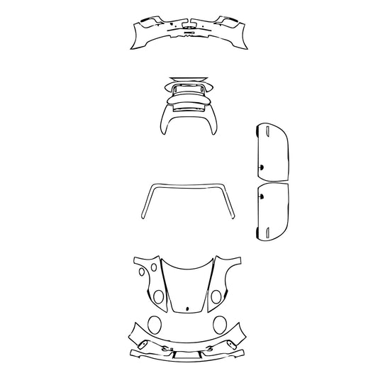 Pre-Cut PPF Porsche 911 Turbo S Cabriolet 2022 - PPF-Kits