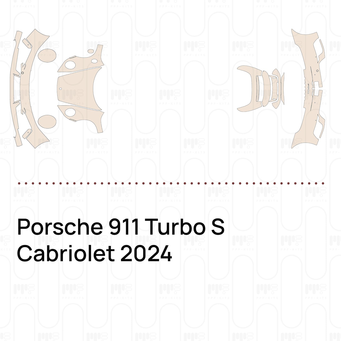 Pre-Cut PPF Porsche 911 Turbo S Cabriolet 2024