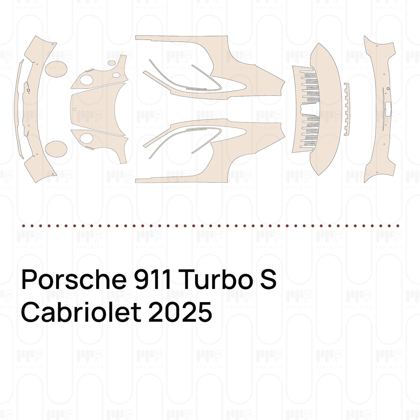 Pre-Cut PPF Porsche 911 Turbo S Cabriolet 2025