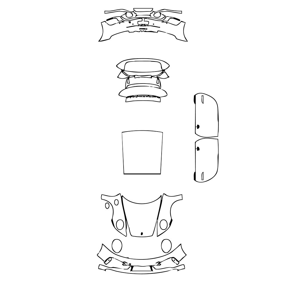 Pre-Cut PPF Porsche 911 Turbo S Coupe 2021 - PPF-Kits