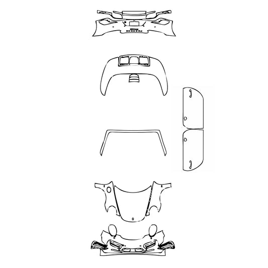 Pre-Cut PPF Porsche 911 Turbo S Exclusive Series Cabriolet 2018 - PPF-Kits