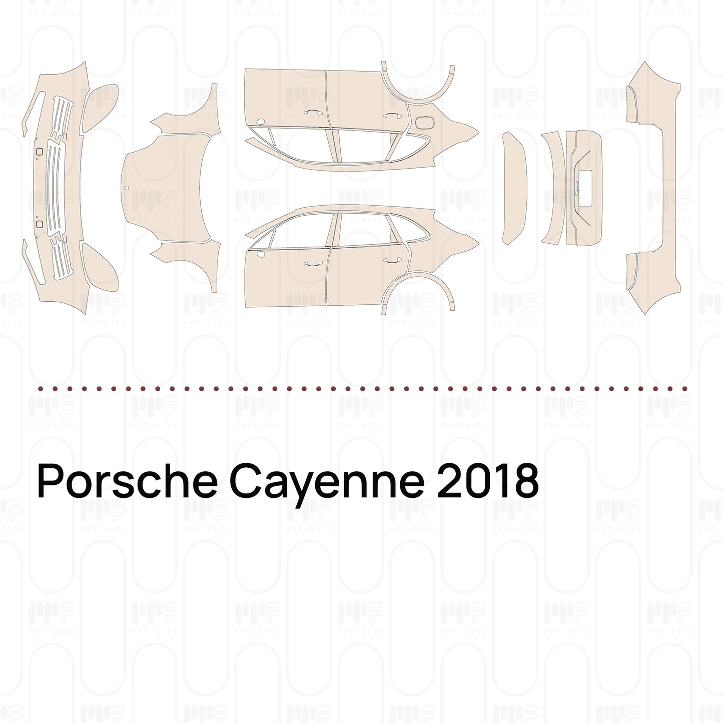 Pre-Cut PPF Porsche Cayenne 2018