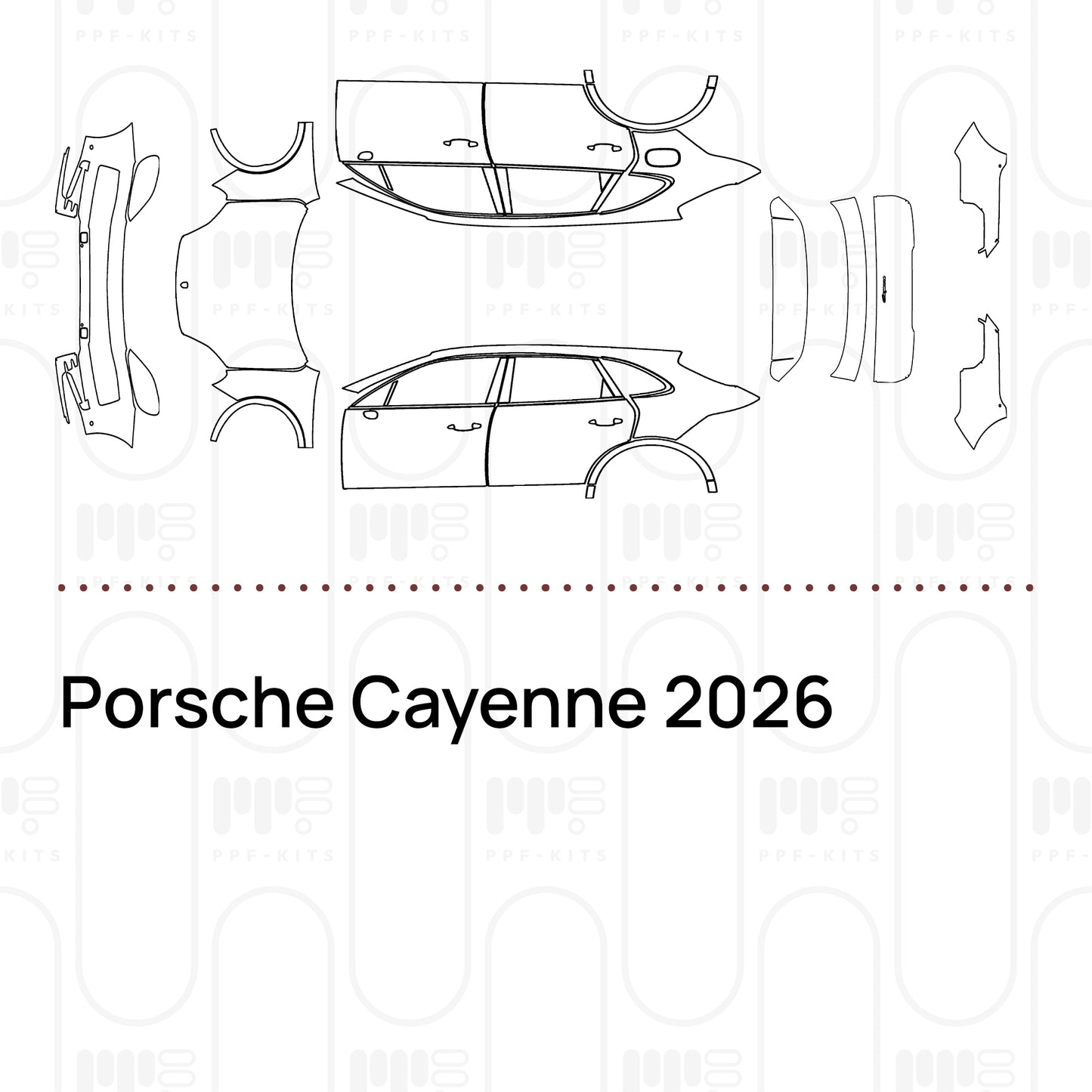 Pre-Cut PPF Porsche Cayenne 2026