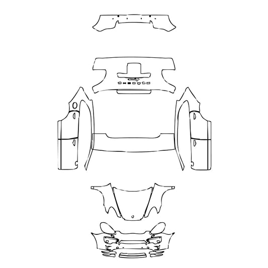 Pre-Cut PPF Porsche Cayenne Cayenne 2012 - PPF-Kits