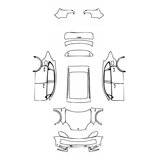 Pre-Cut PPF Porsche Cayenne Cayenne E-Hybrid 2024 - PPF-Kits