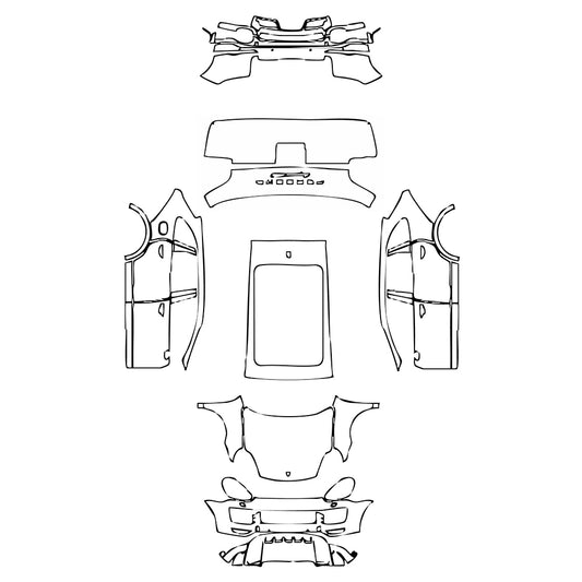 Pre-Cut PPF Porsche Cayenne Cayenne GTS 2016 - PPF-Kits