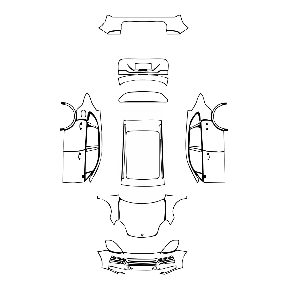 Pre-Cut PPF Porsche Cayenne Cayenne S 2023 - PPF-Kits