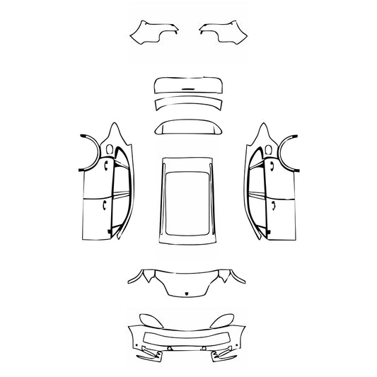 Pre-Cut PPF Porsche Cayenne Cayenne S E-Hybrid 2025 - PPF-Kits