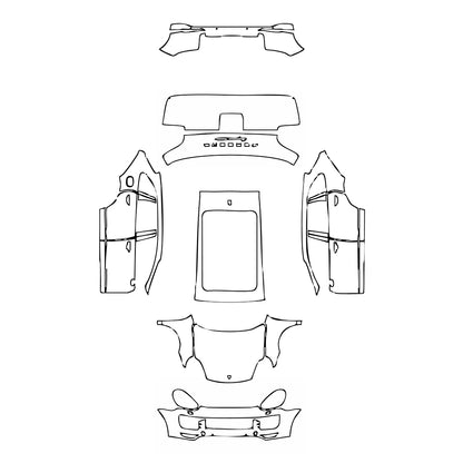 Pre-Cut PPF Porsche Cayenne Cayenne Turbo 2017 - PPF-Kits