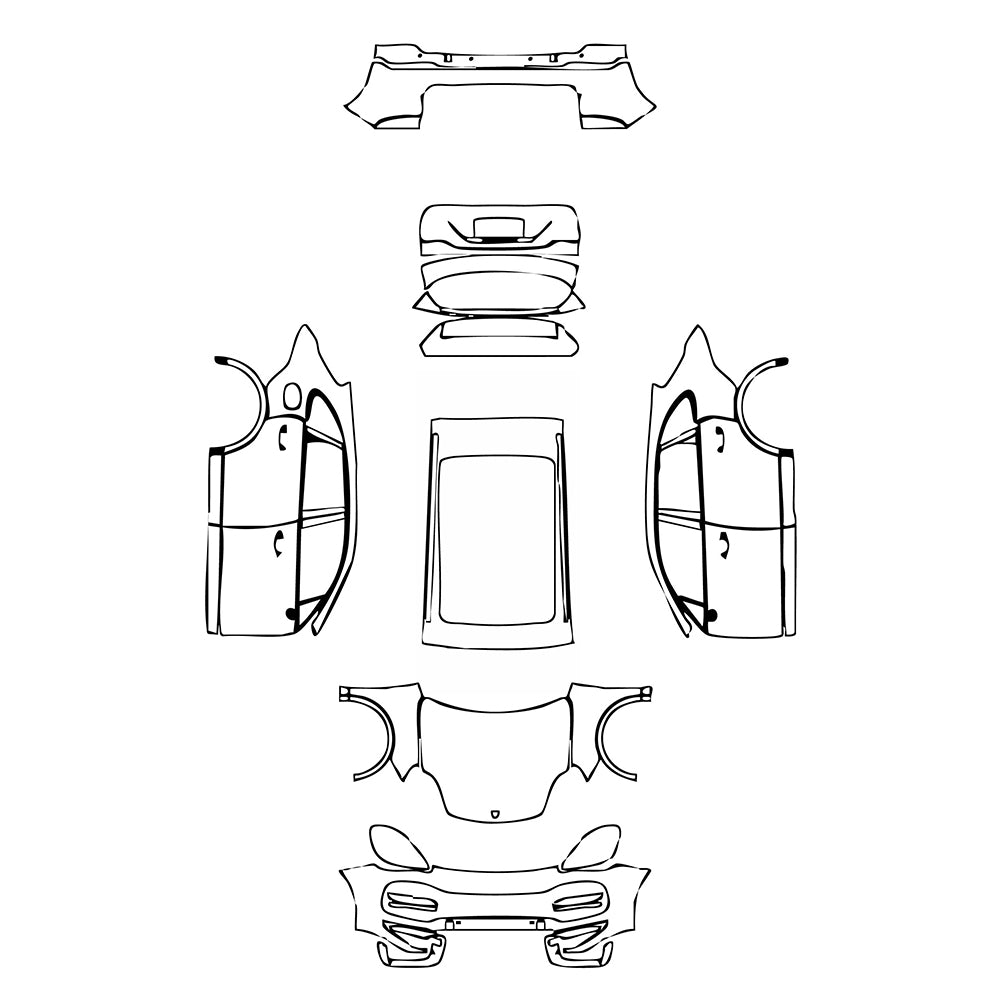 Pre-Cut PPF Porsche Cayenne Cayenne Turbo 2022 - PPF-Kits