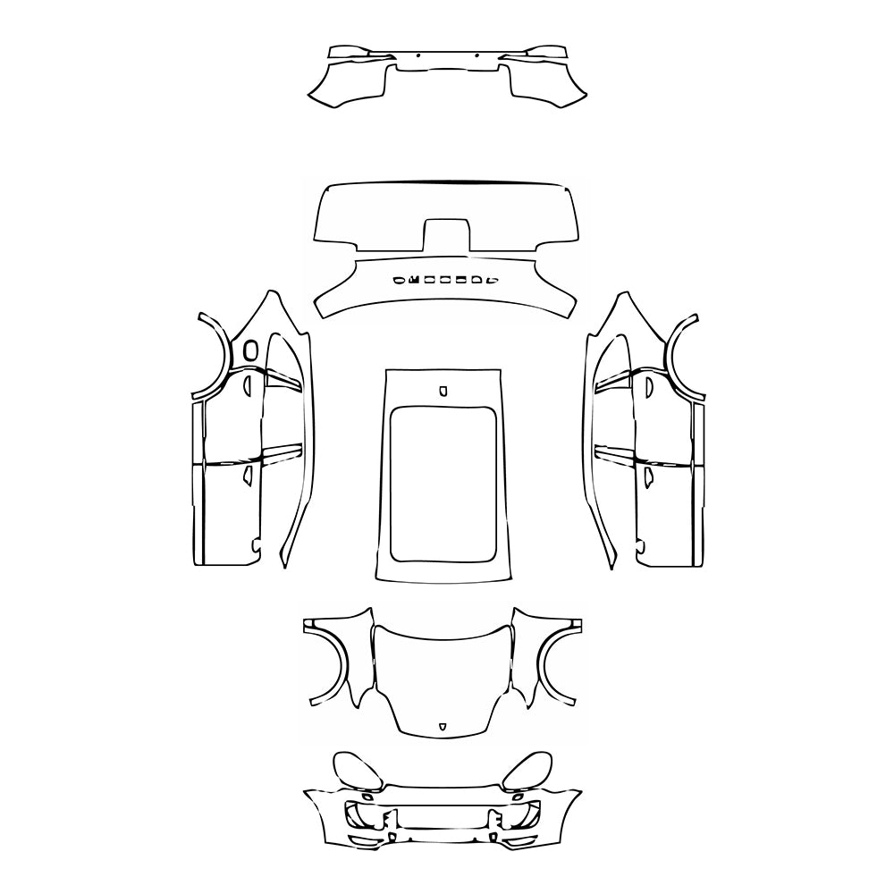 Pre-Cut PPF Porsche Cayenne Cayenne Turbo S 2016 - PPF-Kits