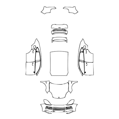 Pre-Cut PPF Porsche Cayenne Coupe Cayenne E-Hybrid Coupe 2021 - PPF-Kits