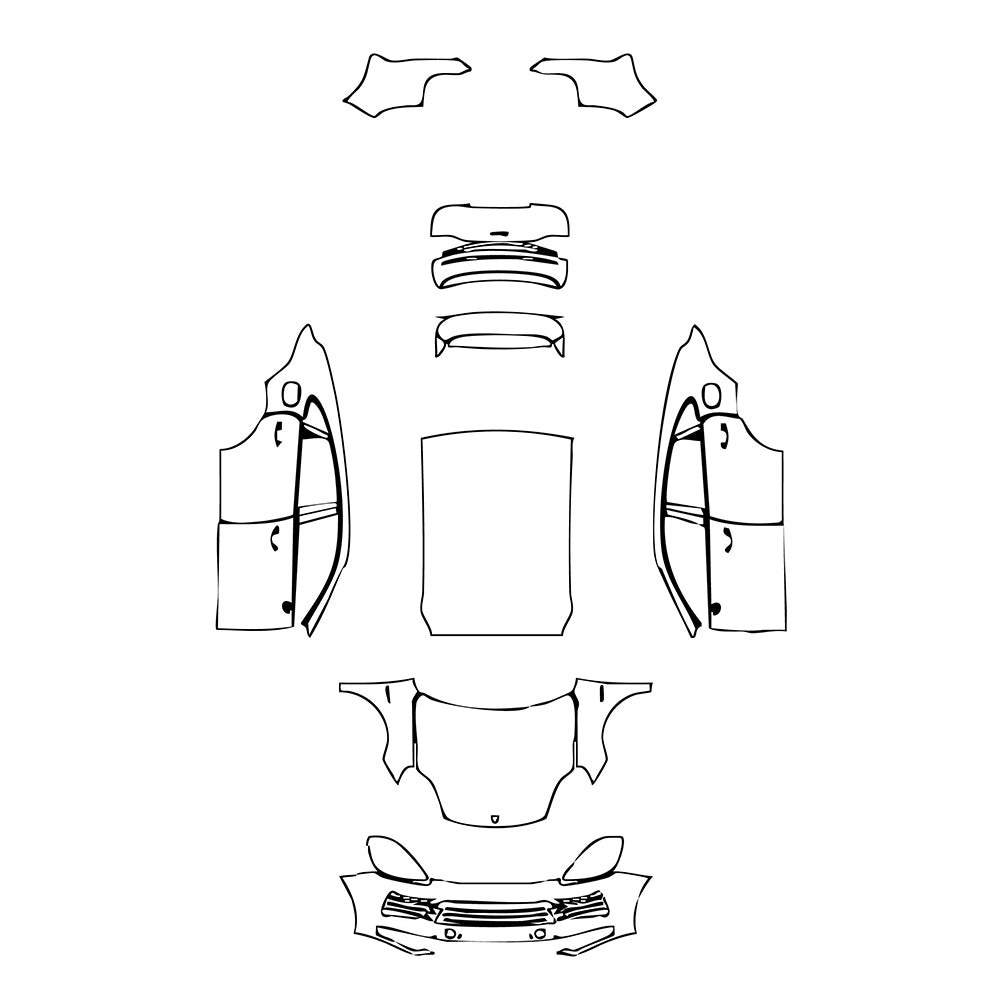 Pre-Cut PPF Porsche Cayenne Coupe Cayenne E-Hybrid Coupe 2022 - PPF-Kits