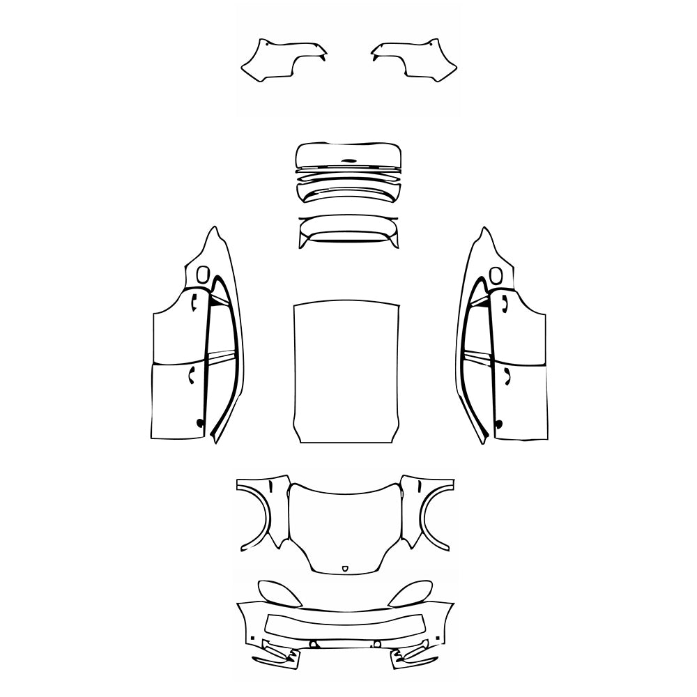Pre-Cut PPF Porsche Cayenne Coupe Cayenne E-Hybrid Coupe 2025 - PPF-Kits
