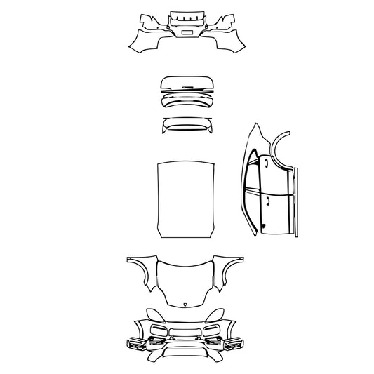 Pre-Cut PPF Porsche Cayenne Coupe Cayenne GTS Coupe 2022 - PPF-Kits