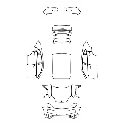 Pre-Cut PPF Porsche Cayenne Coupe Cayenne S Coupe 2024 - PPF-Kits
