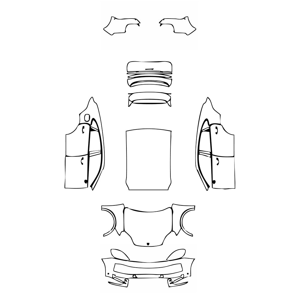 Pre-Cut PPF Porsche Cayenne Coupe Cayenne S Coupe 2025 - PPF-Kits