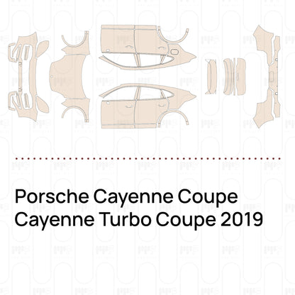 Pre-Cut PPF Porsche Cayenne Coupe Cayenne Turbo Coupe 2019