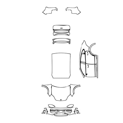 Pre-Cut PPF Porsche Cayenne Coupe Cayenne Turbo GT 2024 - PPF-Kits