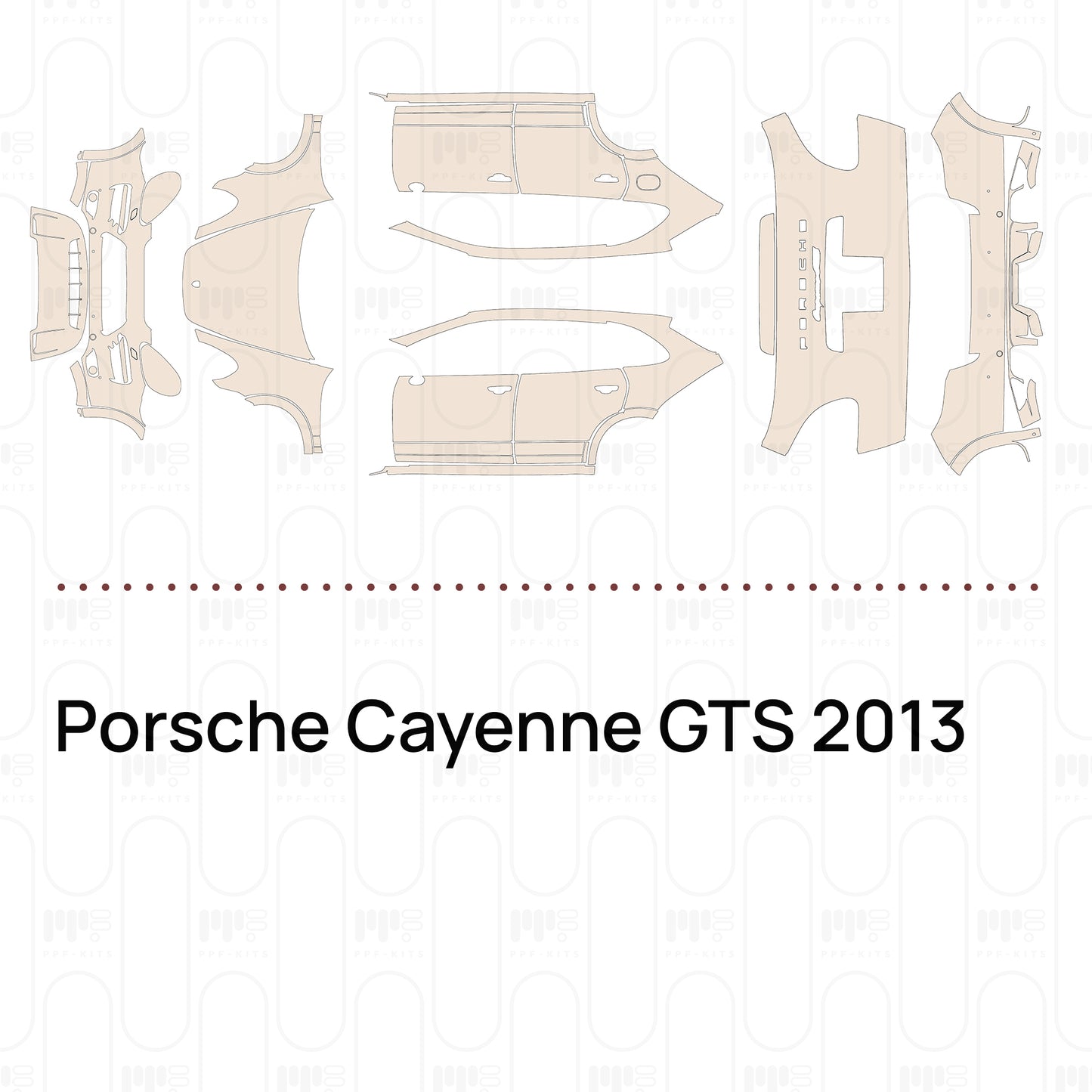 Pre-Cut PPF Porsche Cayenne GTS 2013