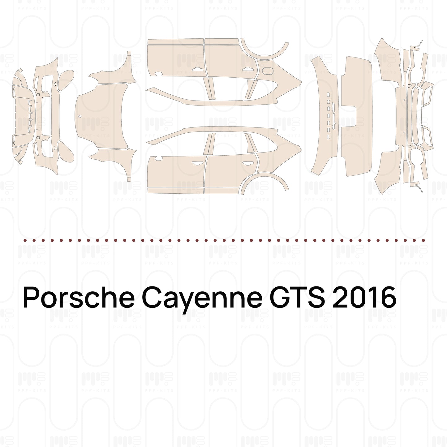 Pre-Cut PPF Porsche Cayenne GTS 2016
