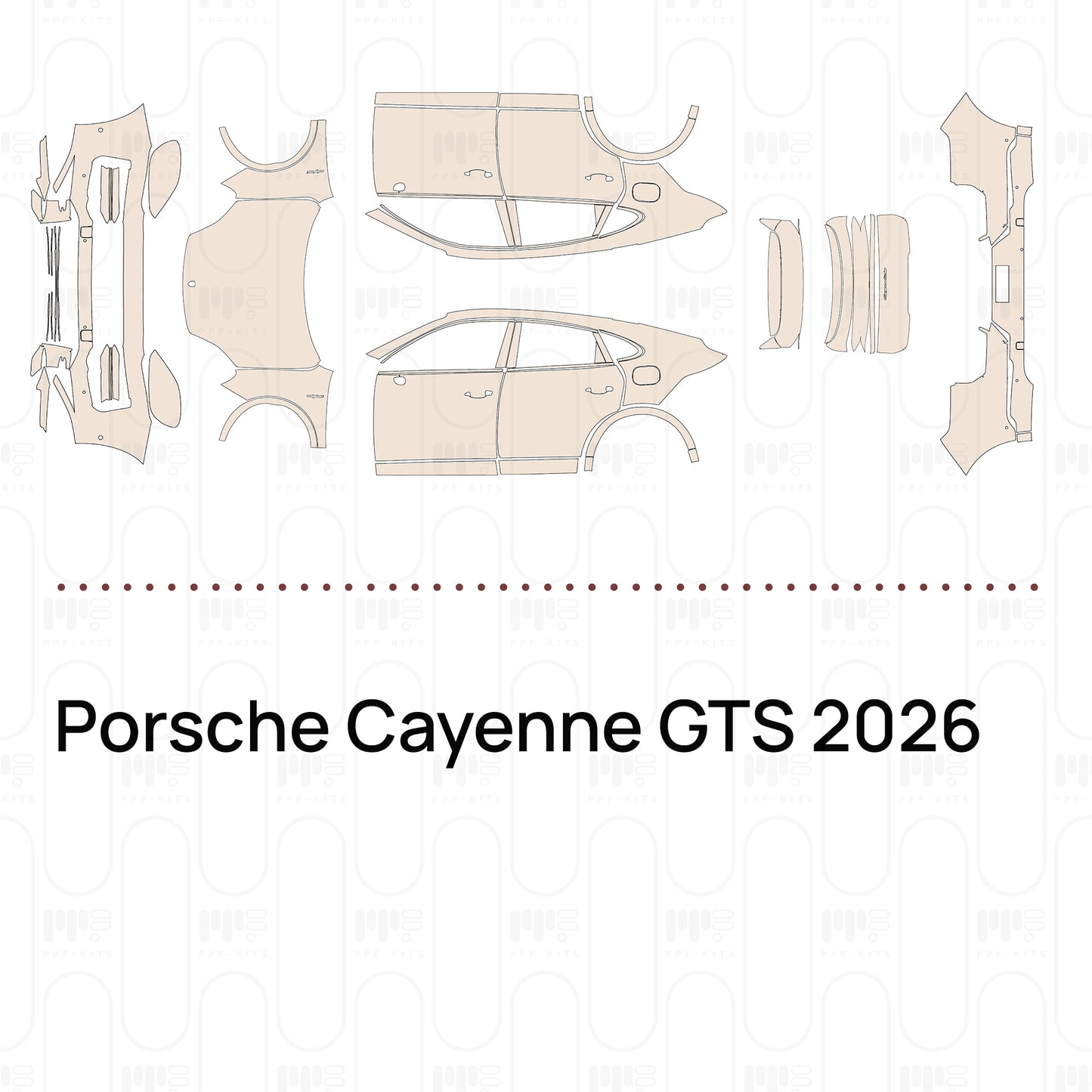 Pre-Cut PPF Porsche Cayenne GTS 2026