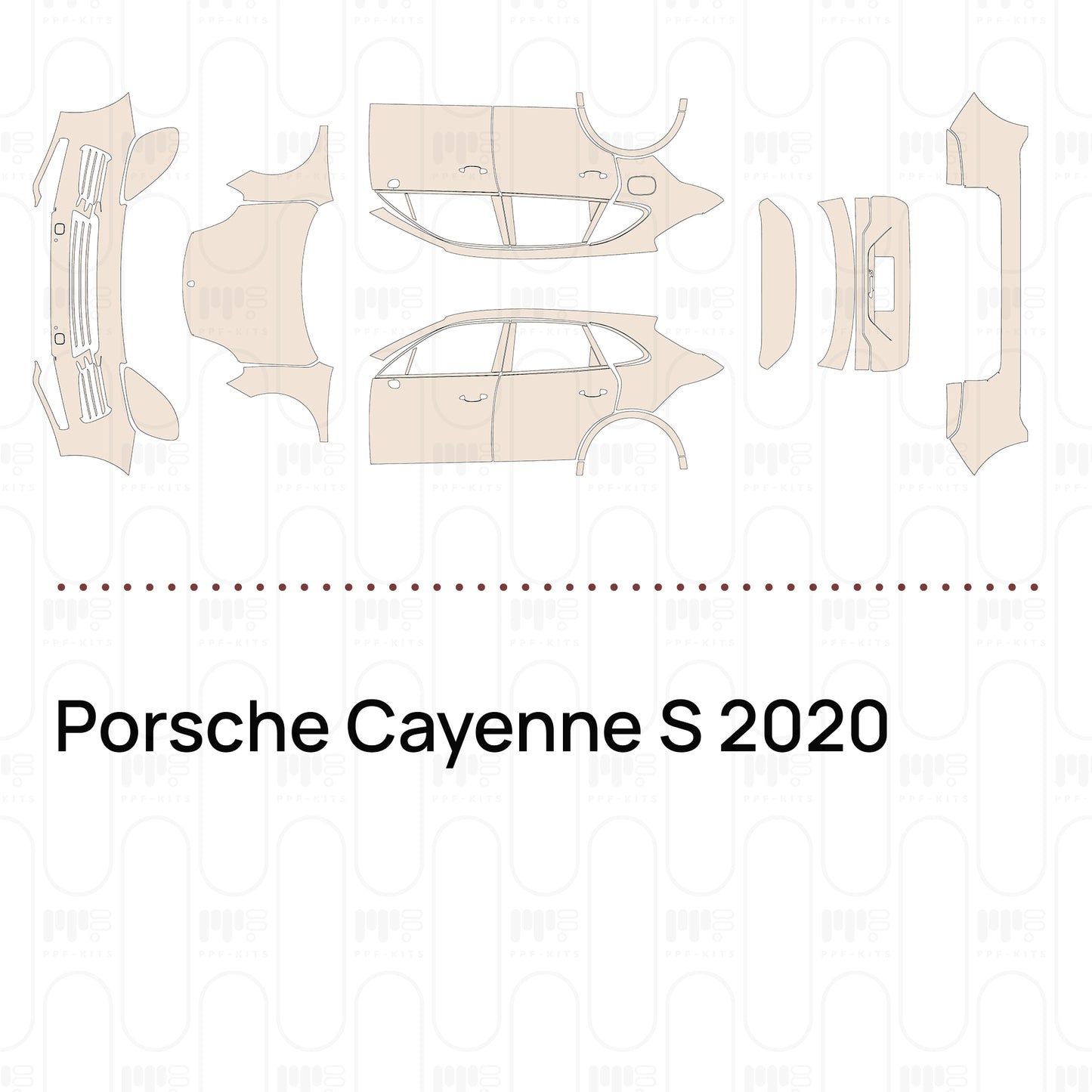 Pre-Cut PPF Porsche Cayenne S 2020