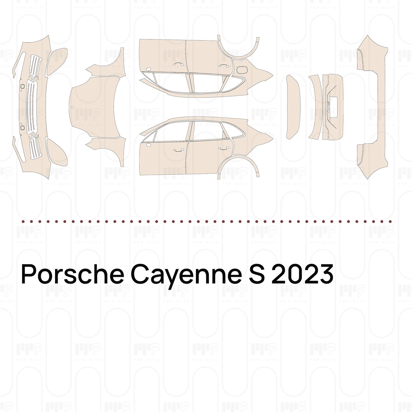 Pre-Cut PPF Porsche Cayenne S 2023