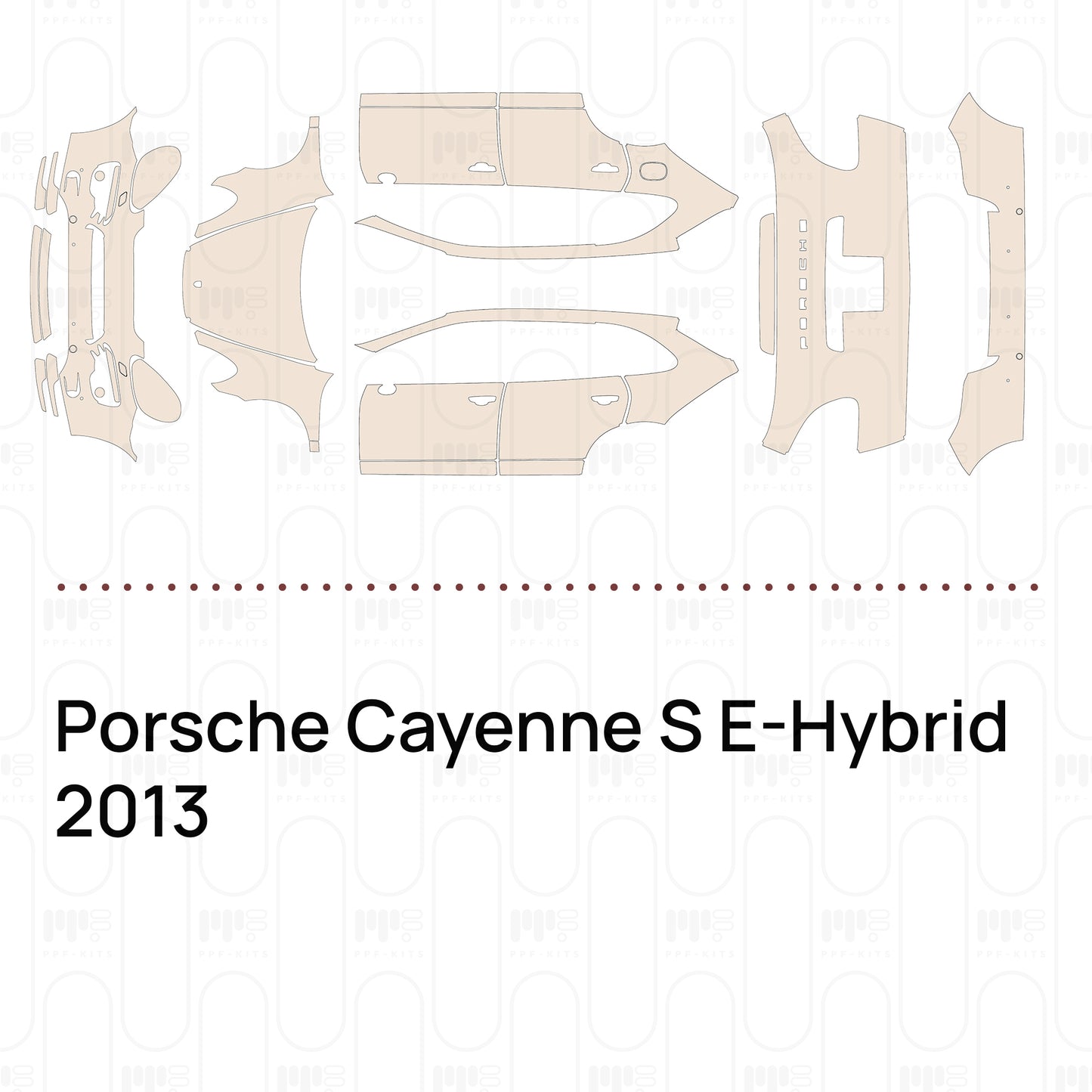 Pre-Cut PPF Porsche Cayenne S E-Hybrid 2013