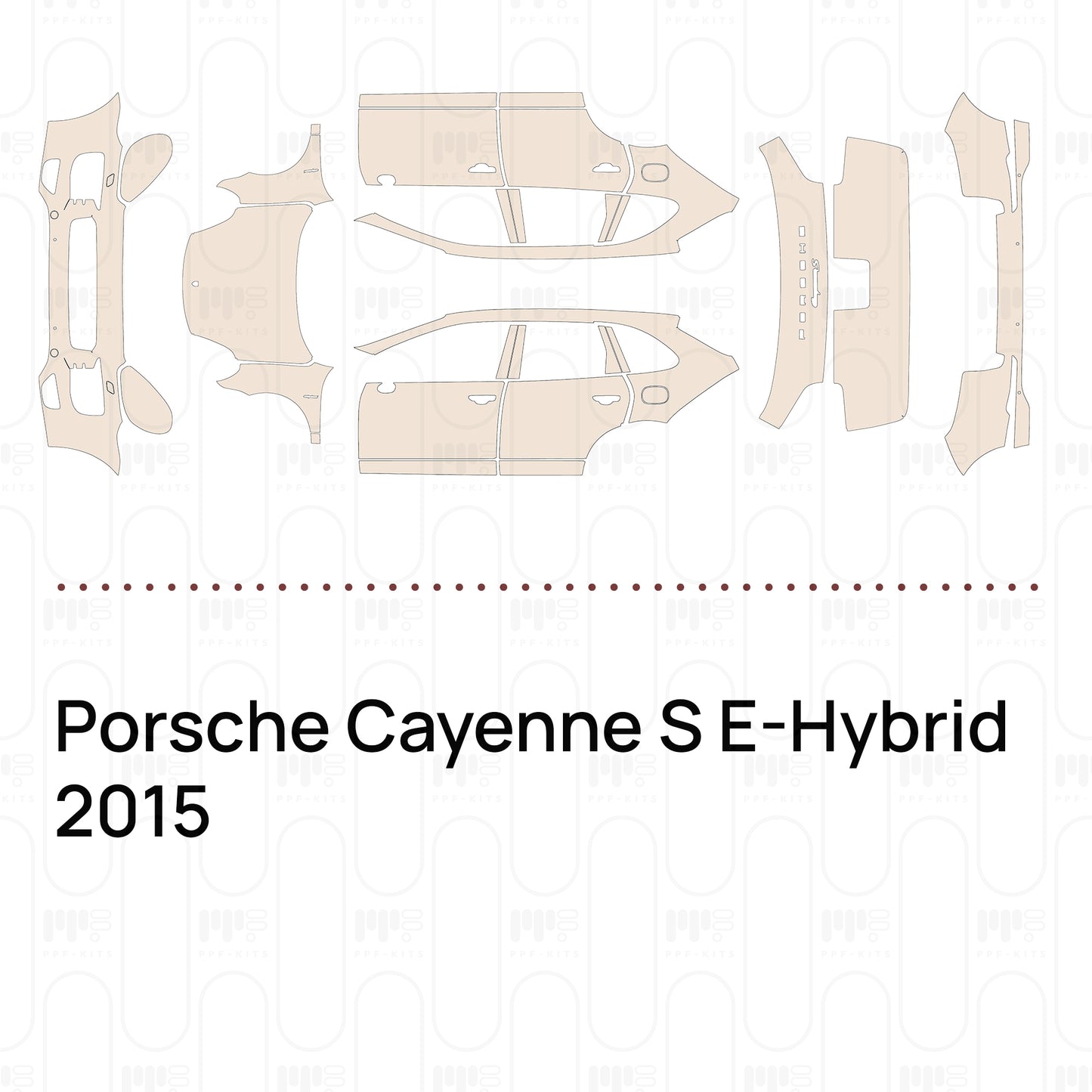 Pre-Cut PPF Porsche Cayenne S E-Hybrid 2015