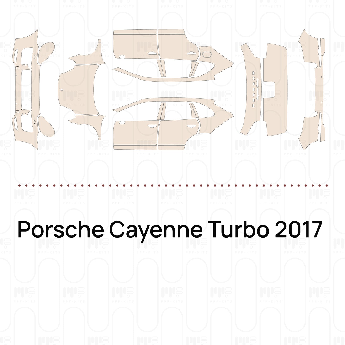 Pre-Cut PPF Porsche Cayenne Turbo 2017