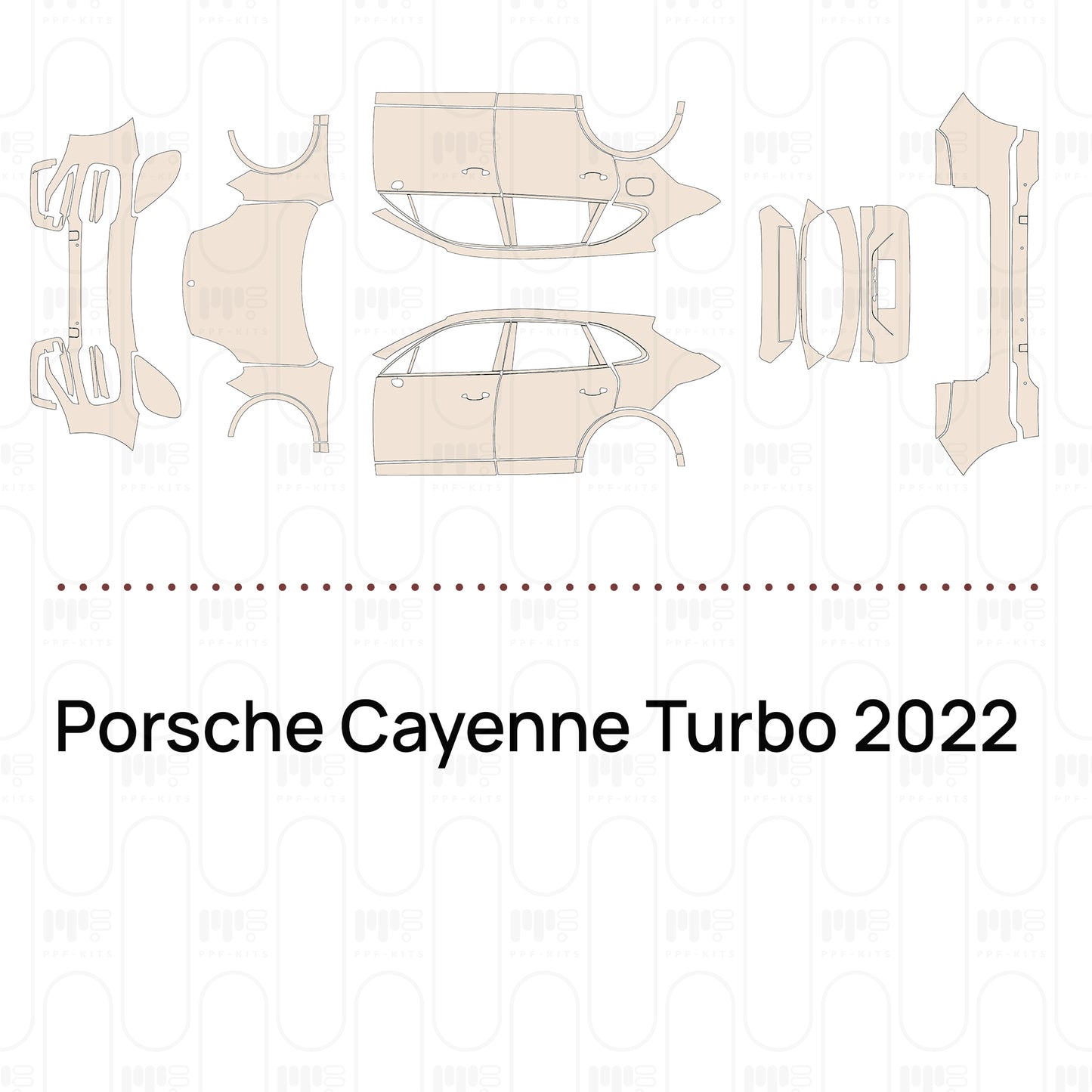 Pre-Cut PPF Porsche Cayenne Turbo 2022